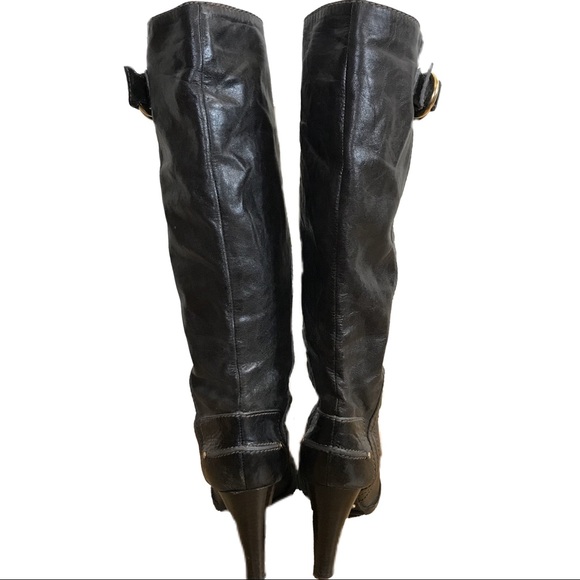 VTG Chloe Buckle Accent Knee High Boots - Picture 3 of 7